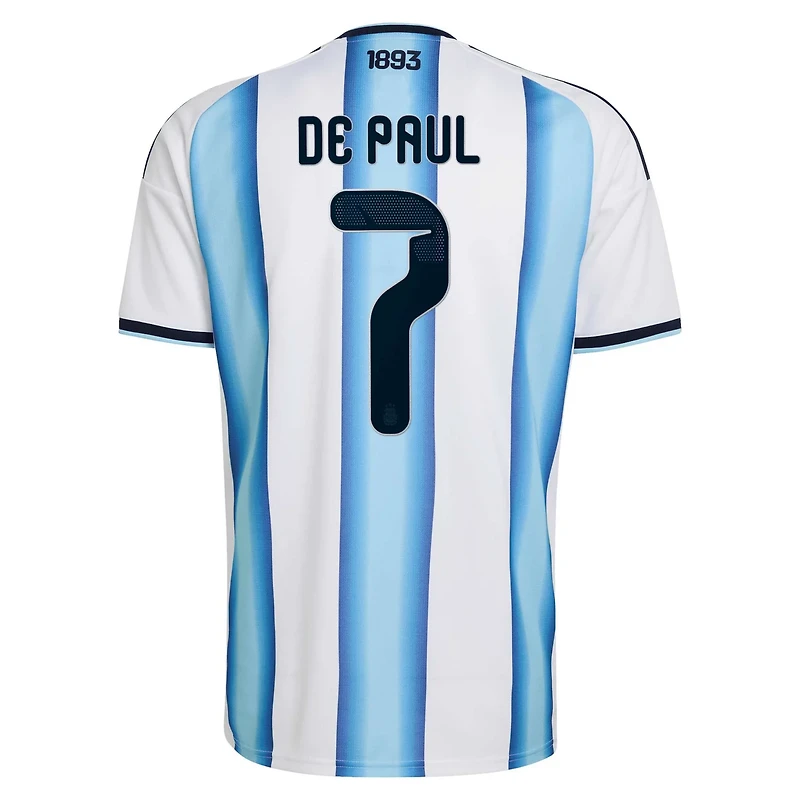 adidas Rodrigo De Paul Argentina National Team 2026 Home Replica Jersey