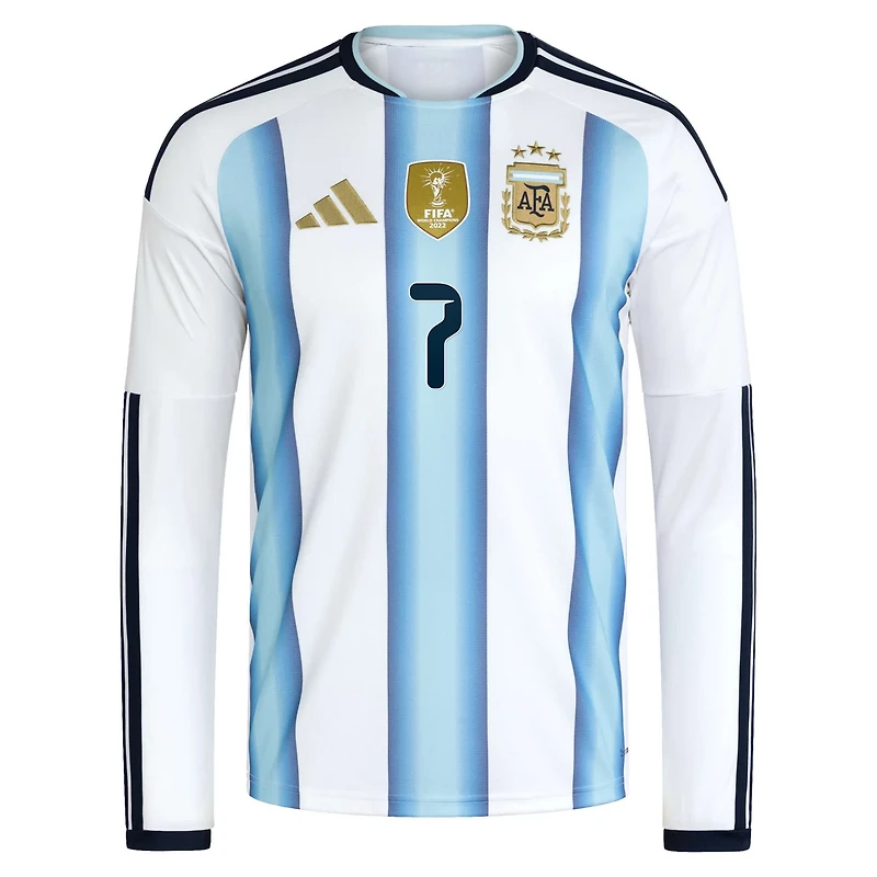 adidas Rodrigo De Paul Argentina National Team 2026 Home Replica Long Sleeve Jersey