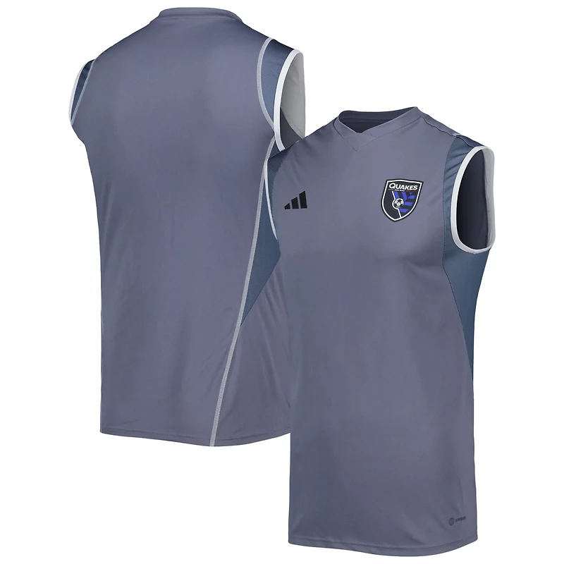 adidas San Jose Earthquakes 2023 On-Field Sleeveless Training Jersey