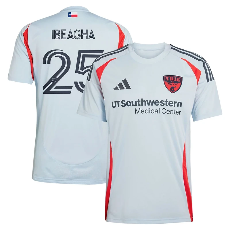 adidas Sebastien Ibeagha Light FC Dallas 2025 The Inferno Kit Replica Player Jersey