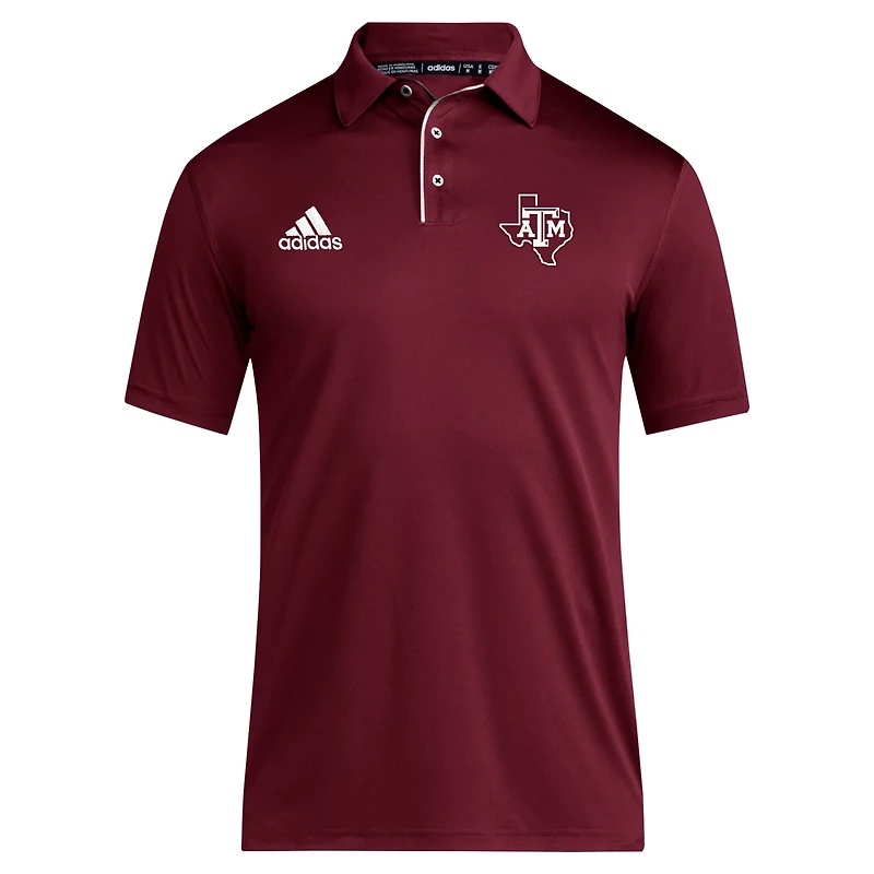 adidas Texas AM Aggies 2024 Coaches AEROREADY Polo