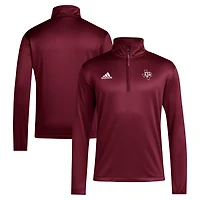 adidas Texas AM Aggies 2024 Coaches Sideline Quarter-Zip Top