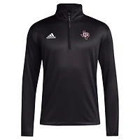 adidas Texas AM Aggies 2024 Coaches Sideline Quarter-Zip Top