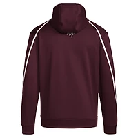 adidas Texas AM Aggies 2024 Sideline Travel Pullover Hoodie