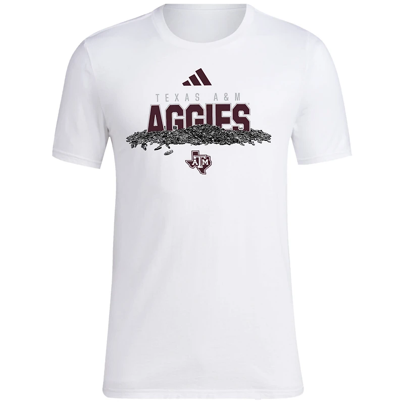 adidas Texas AM Aggies Baseball Sunflower Seeds T-Shirt