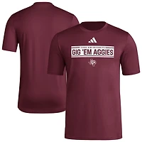 adidas Texas AM Aggies Locker Slogan Pre-Game T-Shirt
