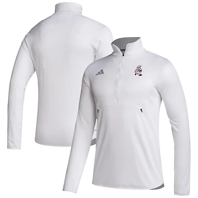 adidas Texas AM Aggies Ol' Sarge Sideline Knit Quarter-Zip Pullover Top