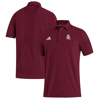 adidas Texas AM Aggies Ol' Sarge Stadium Coaches AEROREADY Polo