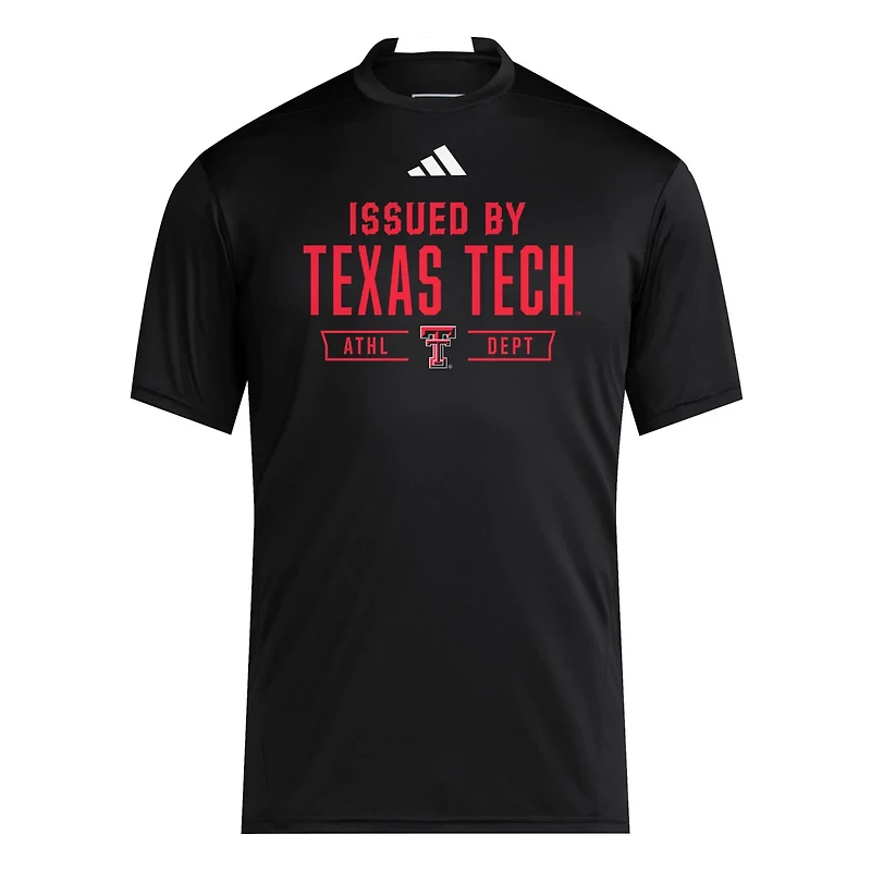 adidas Texas Tech Red Raiders 2025 Training Performance Team T-Shirt