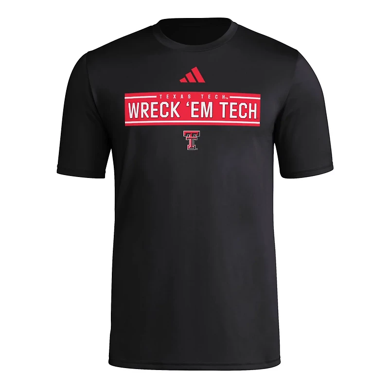 adidas Texas Tech Red Raiders Locker Slogan Pre-Game T-Shirt