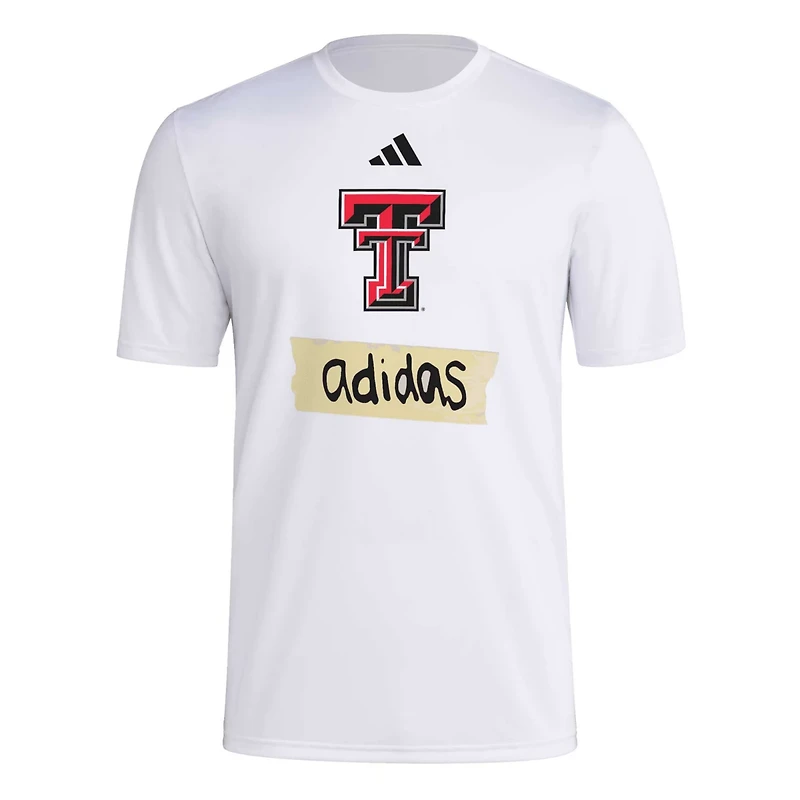 adidas Texas Tech Red Raiders Tape AEROREADY T-Shirt