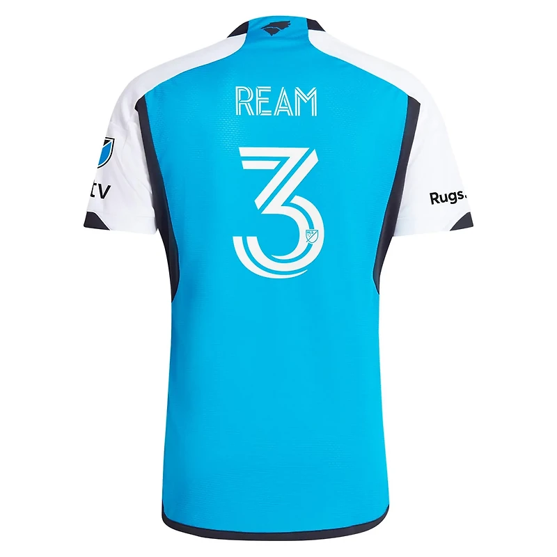 adidas Tim Ream Charlotte FC 2024 The Carolina Kit Explore Authentic Player Jersey