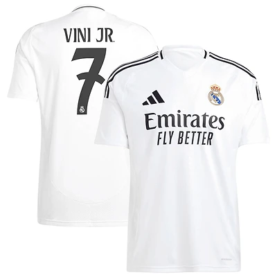 adidas Vini Jr Real Madrid 2024 25 Home Replica Player Jersey