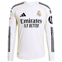 adidas Vini Jr Real Madrid 2025 26 Home Authentic Long Sleeve Jersey