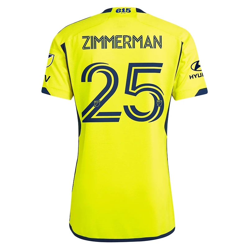 adidas Walker Zimmerman Nashville SC 2024 The 615 Kit Authentic Player Jersey