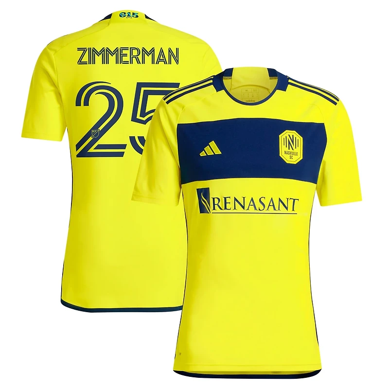 adidas Walker Zimmerman Nashville SC 2024 The 615 Kit Replica Player Jersey