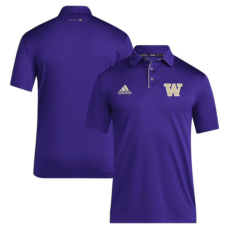 adidas Washington Huskies 2024 Coaches AEROREADY Polo