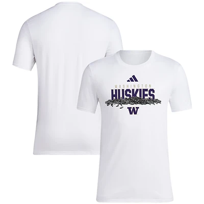 adidas Washington Huskies Baseball Sunflower Seeds T-Shirt