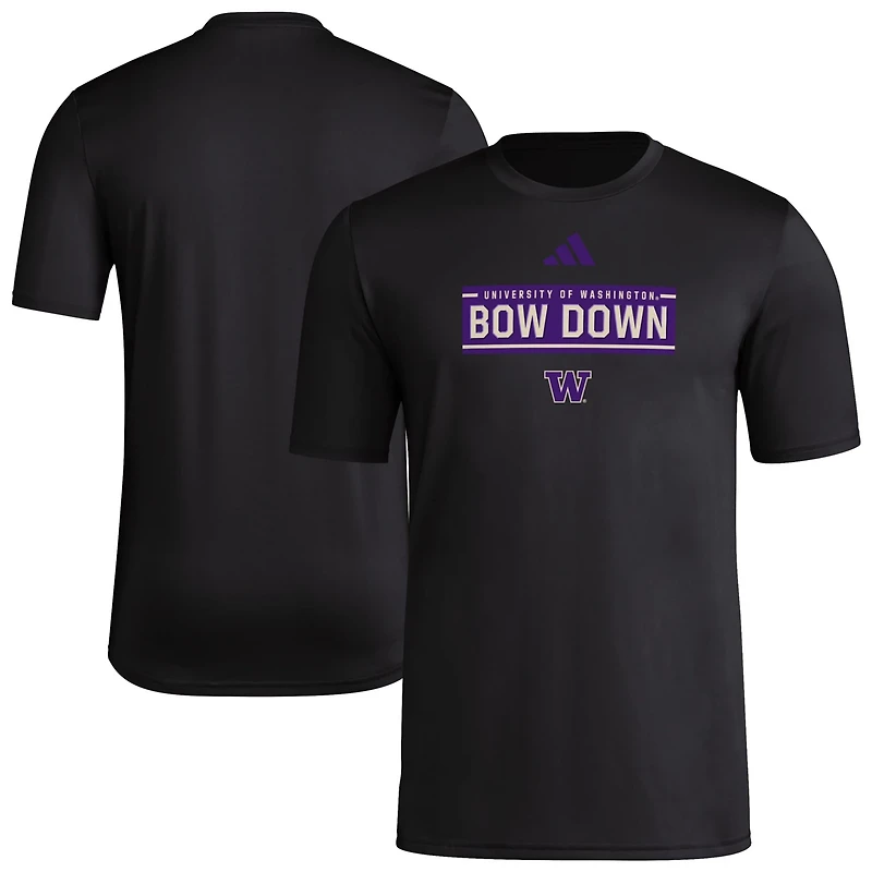 adidas Washington Huskies Locker Slogan Pre-Game T-Shirt
