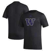 adidas Washington Huskies Primary Locker Logo Pre-Game AEROREADY T-Shirt