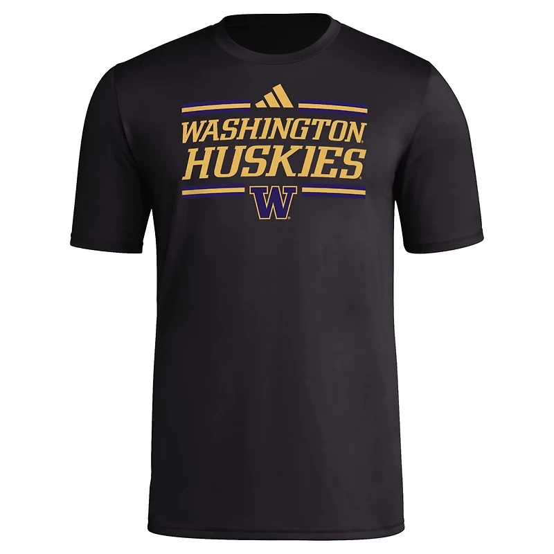 adidas Washington Huskies Strategy Pre-Game T-Shirt