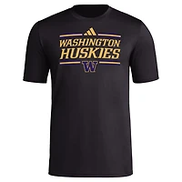 adidas Washington Huskies Strategy Pre-Game T-Shirt