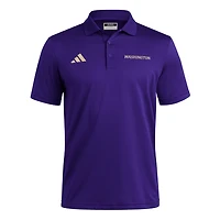adidas Washington Huskies Ultimate 365 Ottoman Polo Shirt