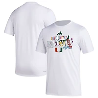 adidas x Rich Mnisi Pride Collection Miami Hurricanes Pregame AEROREADY T-Shirt