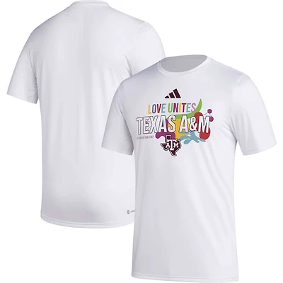 adidas x Rich Mnisi Pride Collection Texas AM Aggies Pregame AEROREADY T-Shirt