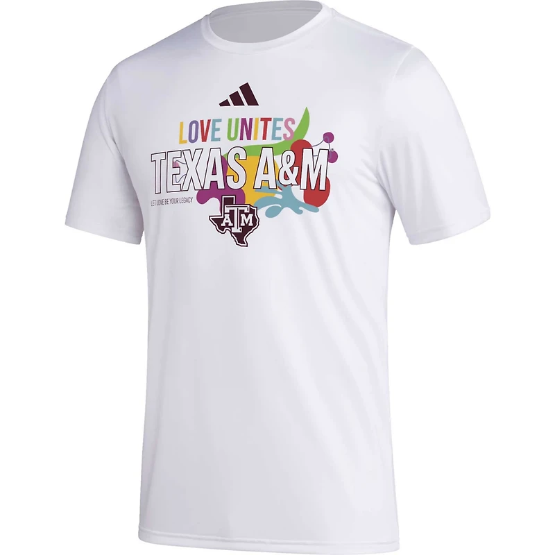 adidas x Rich Mnisi Pride Collection Texas AM Aggies Pregame AEROREADY T-Shirt