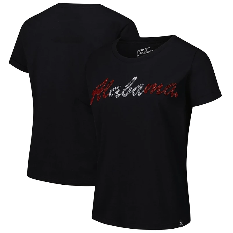 Alabama Crimson Tide Hand Sewn Beaded Script T-Shirt