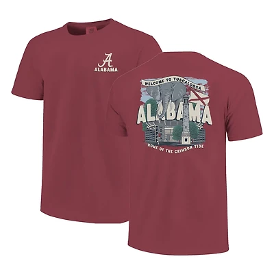 Alabama Tide Comfort Colors Hyperlocal Campus Scene T-Shirt