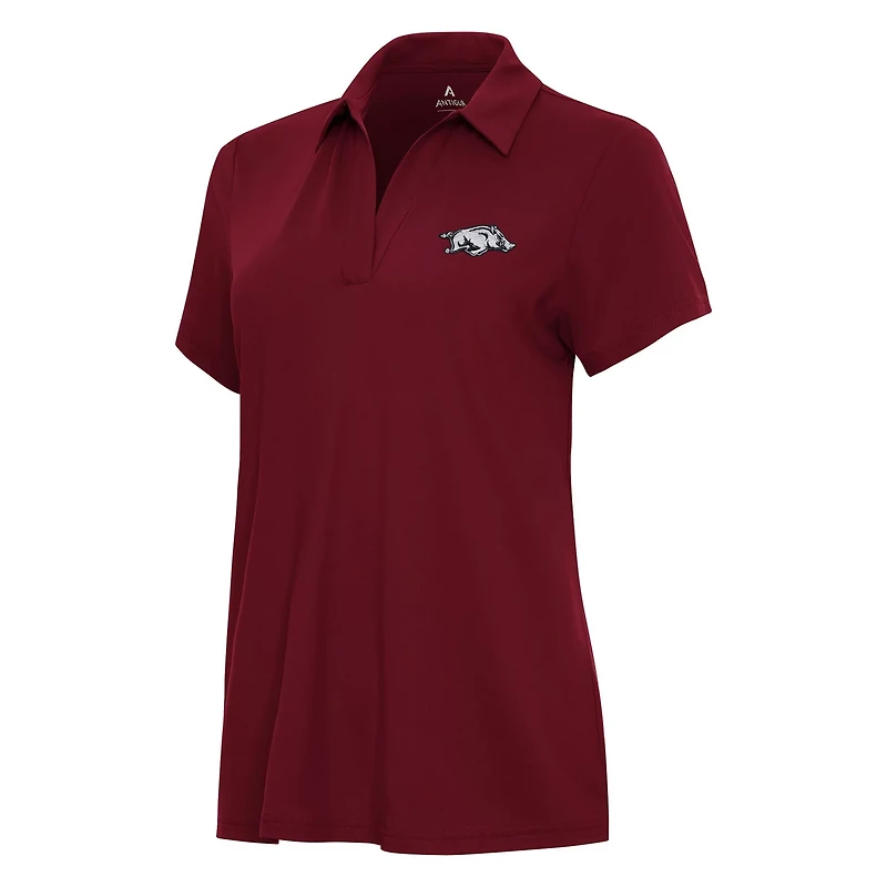 Antigua Arkansas Razorbacks Era V-Neck Polo