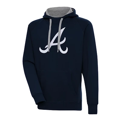 Antigua Atlanta Braves Victory Chenille Pullover Hoodie