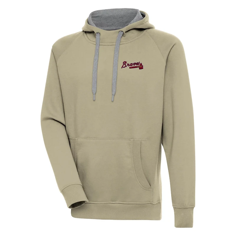 Antigua Atlanta Braves Victory Pullover Hoodie
