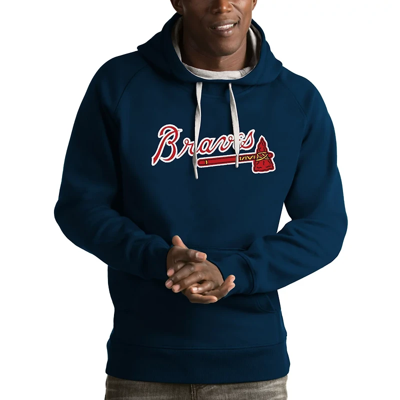 Antigua Atlanta Braves Victory Pullover Hoodie