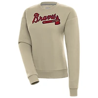 Antigua Atlanta Braves Victory Pullover Sweatshirt