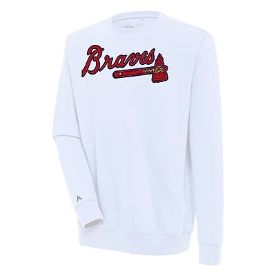 Antigua Atlanta Braves Victory Pullover Sweatshirt