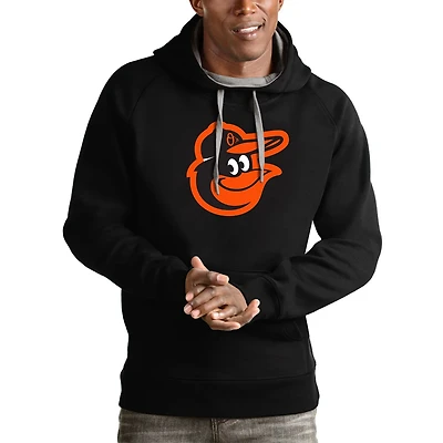Antigua Baltimore Orioles Victory Pullover Team Logo Hoodie