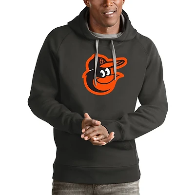 Antigua Baltimore Orioles Victory Pullover Team Logo Hoodie