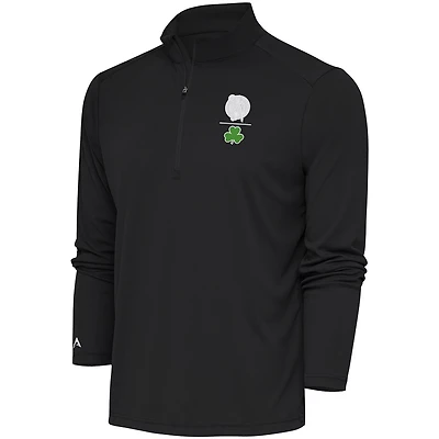 Antigua Boston Celtics Shamrock Tribute Quarter-Zip Pullover Top
