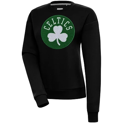 Antigua Boston Celtics Victory Crewneck Pullover Sweatshirt
