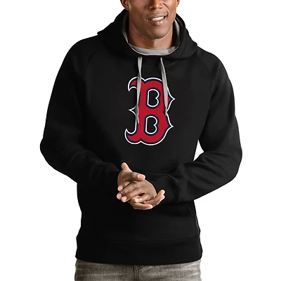 Antigua Boston Red Sox Victory Pullover Team Logo Hoodie