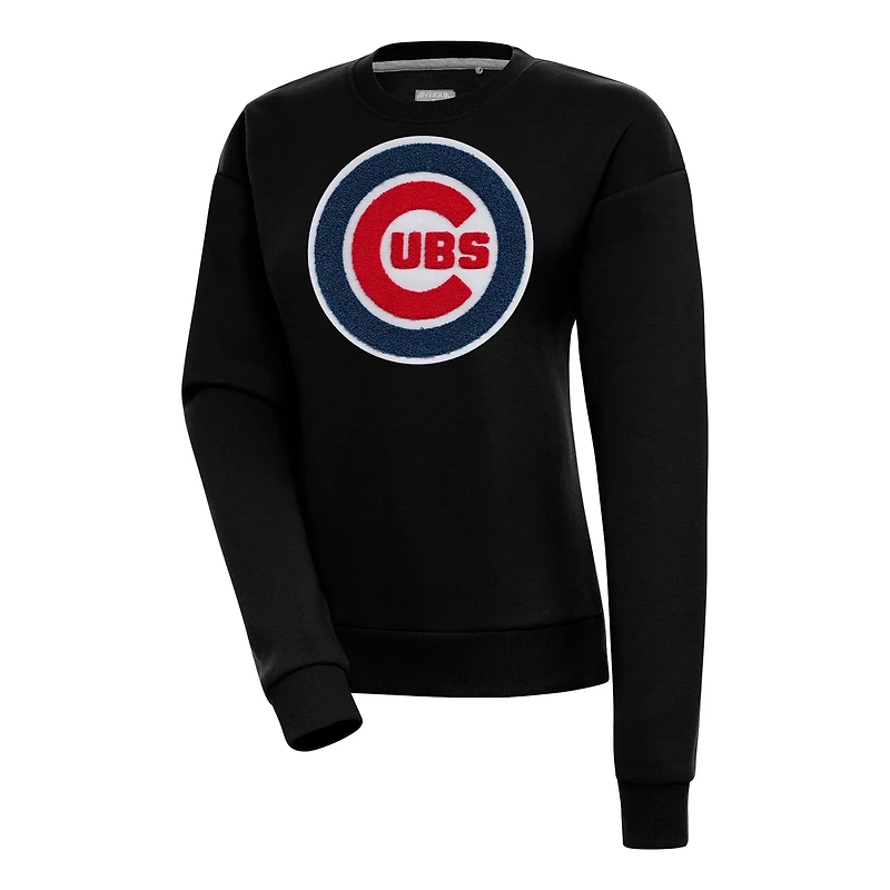 Antigua Chicago Cubs Victory Chenille Pullover Sweatshirt