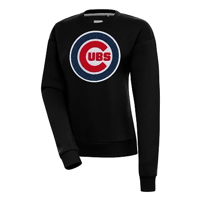 Antigua Chicago Cubs Victory Chenille Pullover Sweatshirt