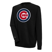 Antigua Chicago Cubs Victory Crewneck Chenille Pullover Sweatshirt