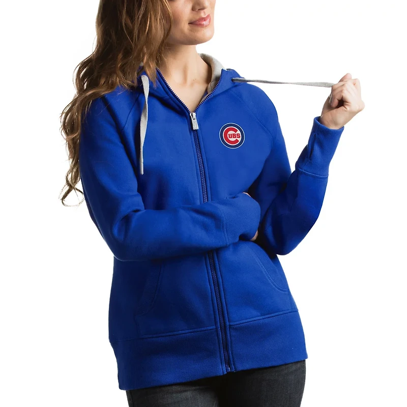 Antigua Chicago Cubs Victory Full-Zip Hoodie