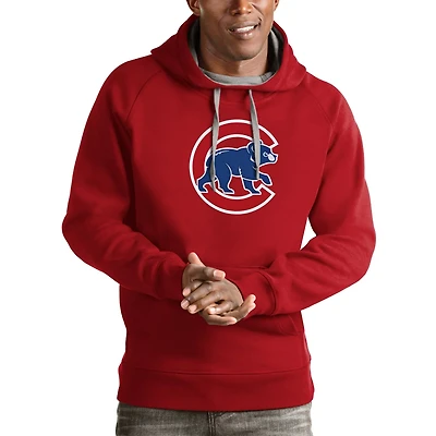 Antigua Chicago Cubs Victory Pullover Team Logo Hoodie