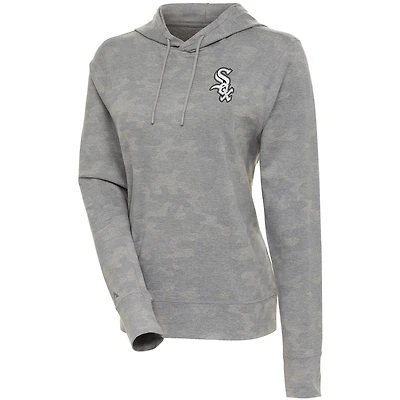 Antigua Chicago Sox Brushed Metallic Respite Pullover Hoodie