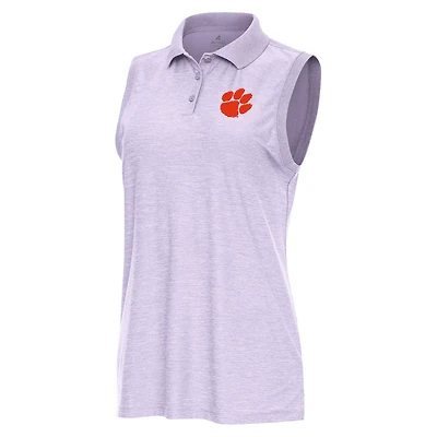 Antigua Clemson Tigers Recap Sleeveless Polo